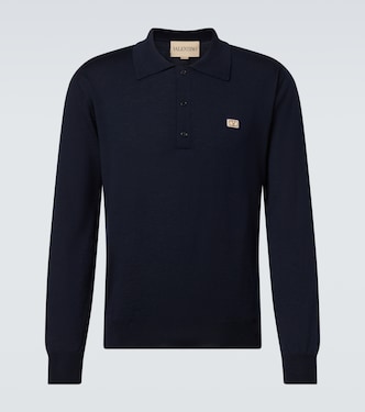 VLogo virgin wool polo sweater | Valentino