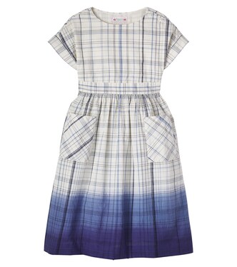 Edelweiss checked cotton dress | Bonpoint