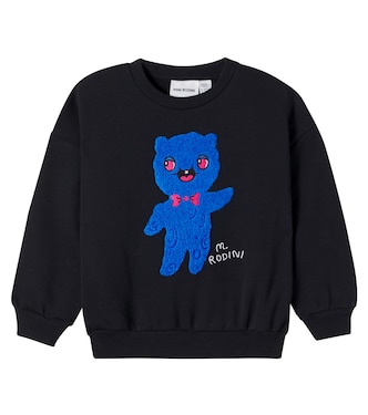 Embroidered cotton jersey sweatshirt | Mini Rodini
