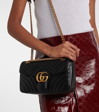 Borsa a tracolla GG Marmont Small in pelle matelassé | Gucci