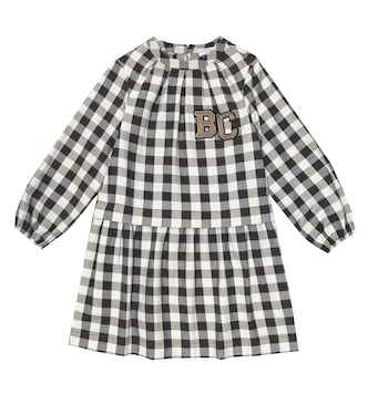 Vestido de algodón a cuadros | Brunello Cucinelli Kids