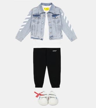 Printed denim jacket | Off-White Kids