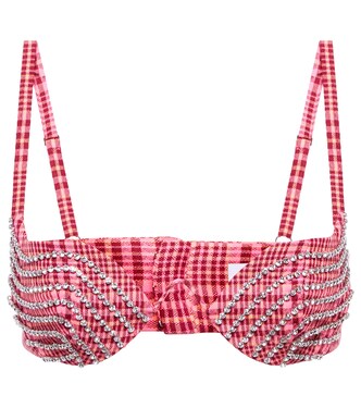 Soutien-gorge en laine mélangée à ornements | Area