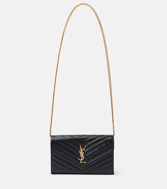 Cassandre matelassé leather wallet on chain | Saint Laurent