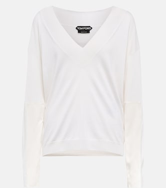Jersey de cachemir y seda con paneles | Tom Ford