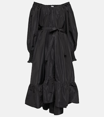 Off-shoulder faille maxi dress | Patou