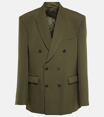 Double-breasted virgin wool blazer | Wardrobe.NYC