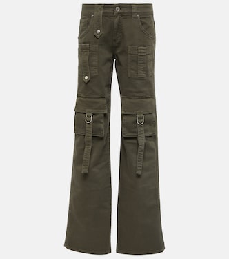 Pantalones cargo en denim de tiro bajo | Blumarine