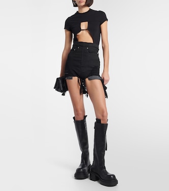DRKSHDW - Shorts di jeans a vita alta | Rick Owens