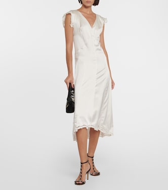 Robe midi Jordina en soie mélangée | Isabel Marant