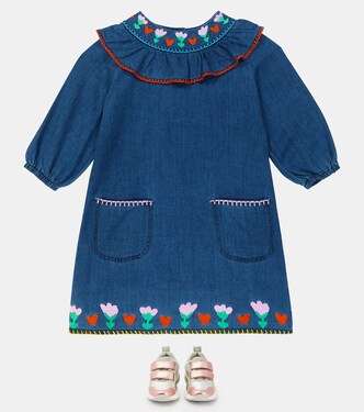 Robe brodée en jean | Stella McCartney Kids