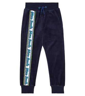 Pantaloni sportivi in velluto con logo | Marc Jacobs Kids