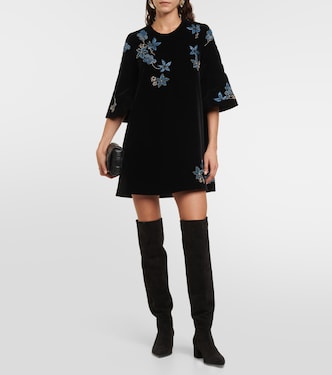 Zosha embellished velvet minidress | Dodo Bar Or