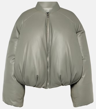 Wattierte Bomberjacke aus Leder | Loewe