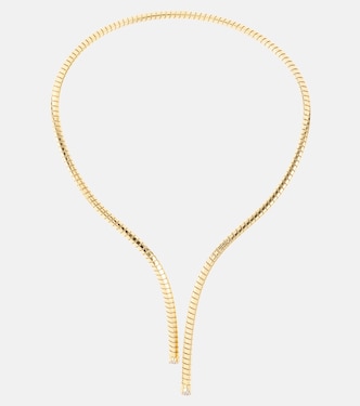 Trisolina 18kt gold necklace with diamonds | Marina B