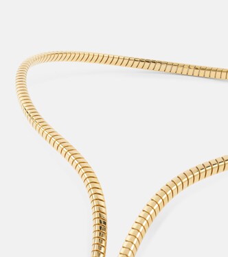 Trisolina 18kt gold necklace with diamonds | Marina B