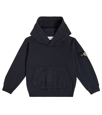 Compass cotton hoodie | Stone Island Junior