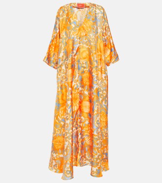 Caftano Muumuu in twill di seta | La DoubleJ