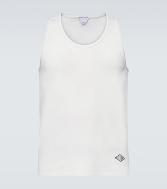 Logo ribbed-knit cotton tank top | Bottega Veneta