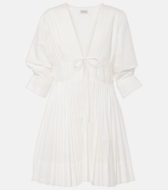 Steph pleated cotton-blend minidress | Simkhai