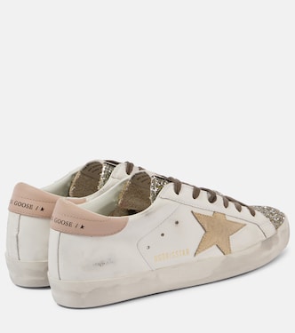Sneakers Super-Star aus Leder mit Glitter | Golden Goose