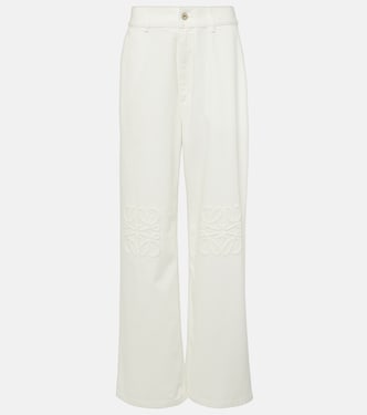 High-Rise Wide-Leg Jeans Anagram | Loewe