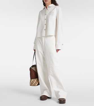 High-Rise Wide-Leg Jeans Anagram | Loewe