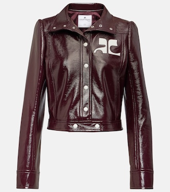 Reedition logo cropped vinyl jacket | Courrèges