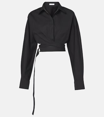 Cropped-Hemd aus Baumwollpopeline | Alaïa