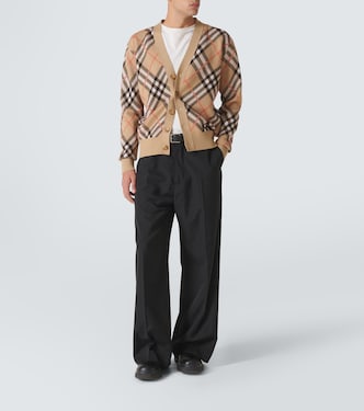 Cardigan Burberry Check aus einem Wollgemisch | Burberry