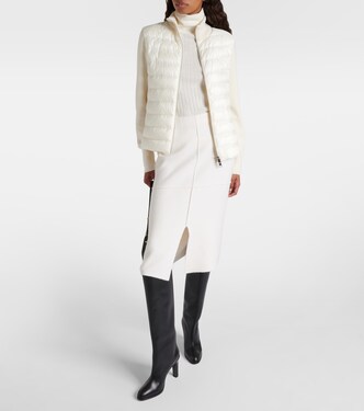 Cardigan imbottito in maglia a coste | Moncler