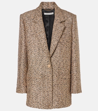 Blazer oversized de tweed lamé | Alessandra Rich