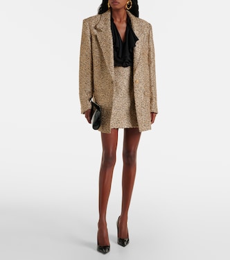 Blazer oversize in tweed lamé | Alessandra Rich