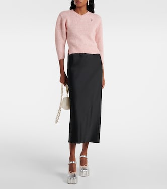 Cropped alpaca and wool-blend sweater | Simone Rocha