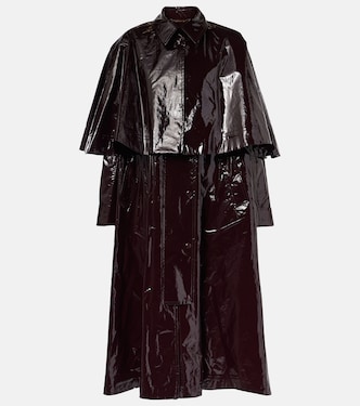 Caped coated cotton coat | Chloé