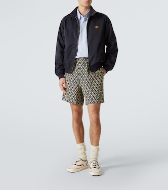 Toute La V linen Bermuda shorts  | Valentino