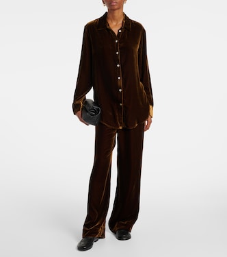 London velvet pajama pants | Asceno