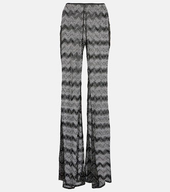 Schlaghose aus Häkelstrick | Missoni