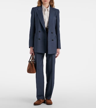 Alie double-breasted wool and mohair blazer | Blazé Milano