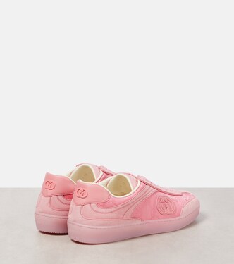 G75 suede-trimmed sneakers | Gucci