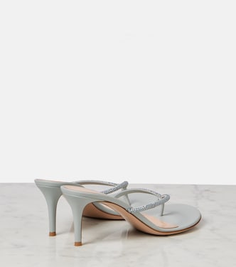 Sandales India 70 en daim à ornements | Gianvito Rossi