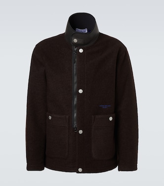 Veste en laine mélangée à logo | Stone Island