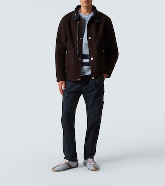 Logo wool-blend jacket | Stone Island