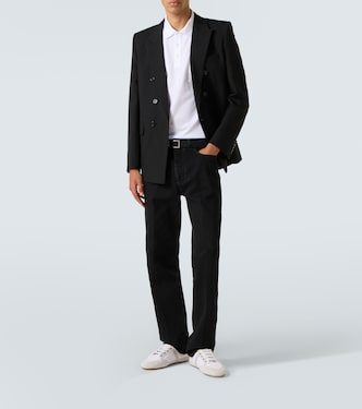 Logo suede-trimmed sneakers | Givenchy