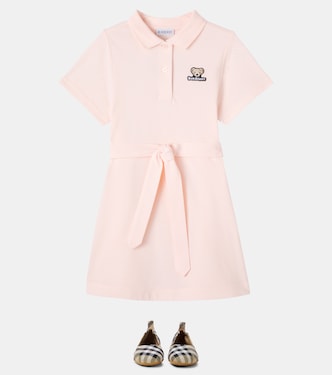 Thomas Bear cotton piqué polo dress | Burberry Kids