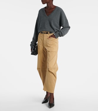 Shon barrel-leg cotton chino pants | Nili Lotan