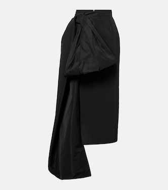 Bow-detail taffeta maxi skirt | Givenchy