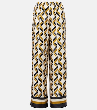 Pantalones anchos Tube de sarga de seda | Eres