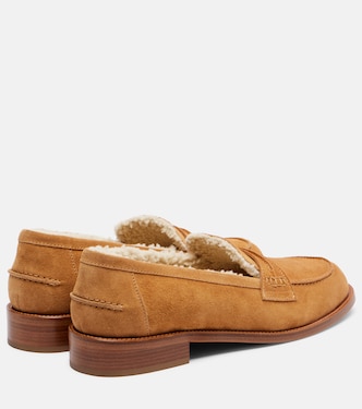 Dylan suede penny loafers | Paris Texas