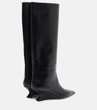 Nina 50 leather knee-high boots | Paris Texas